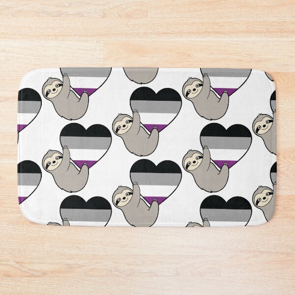 Item preview, Asexual Pride Sloth Hugging Heart - LGBTQ+ Pride Design designed and sold by Cannaxes Studio.
