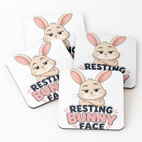 Item preview, Resting bunny face designed and sold by TheShirtTheory.
