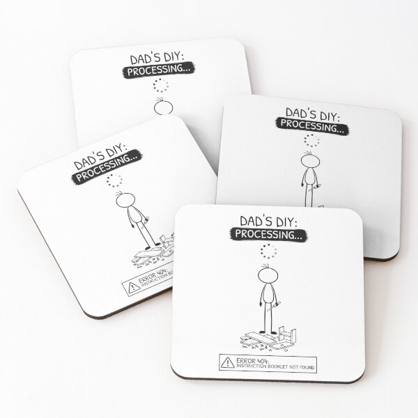 Item preview, Dad's DIY Processing Funny Dad Design designed and sold by Pebl-Co.