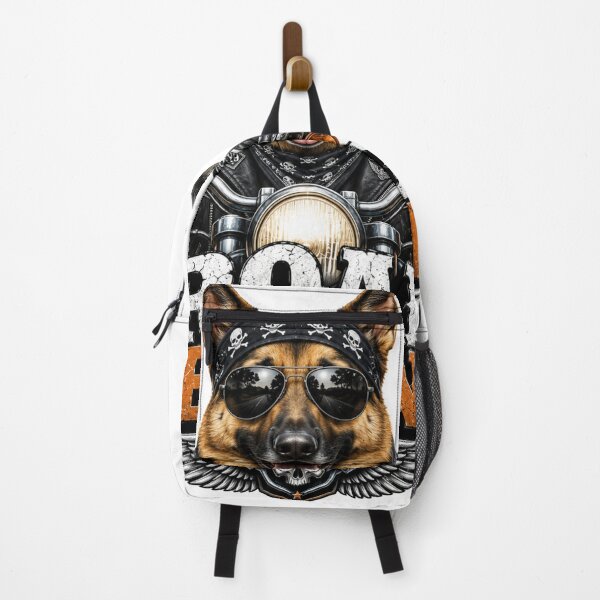 Item preview, Road Legend Biker German Shepherd dog designed and sold by PawFusionArt.