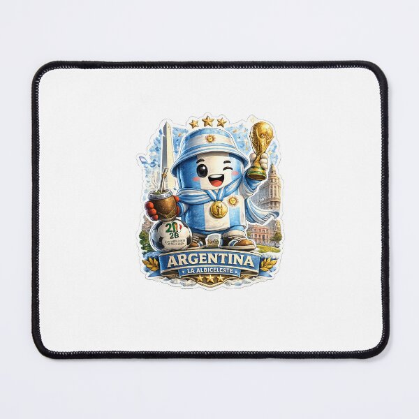 Item preview, Argentina Soccer Fan Sticker | La Albiceleste Champion Mascot designed and sold by Julianto Tri Rizki.