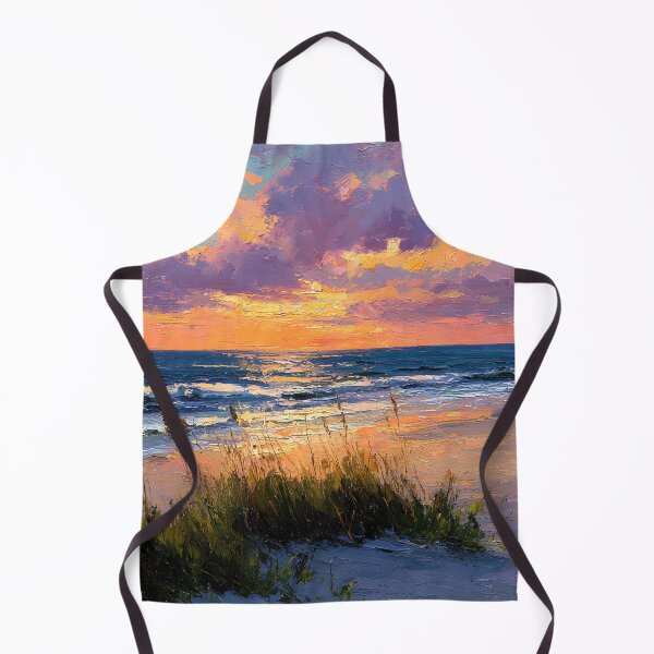 Item preview, Myrtle Beach Sunset Ocean Sky South Carolina Coastal Beach Sea Oats designed and sold by daila70.