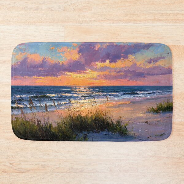 Item preview, Myrtle Beach Sunset Ocean Sky South Carolina Coastal Beach Sea Oats designed and sold by daila70.