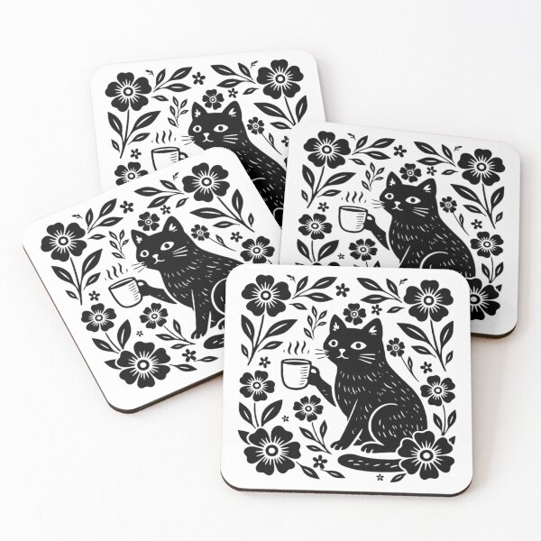 Item preview, Boho Cat, Cat Coffee Lover designed and sold by toongstudio.