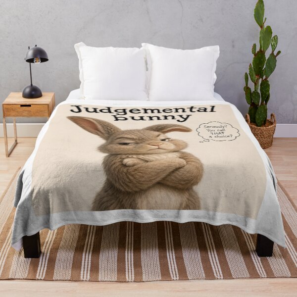 Item preview, Judgemental bunny designed and sold by TheShirtTheory.