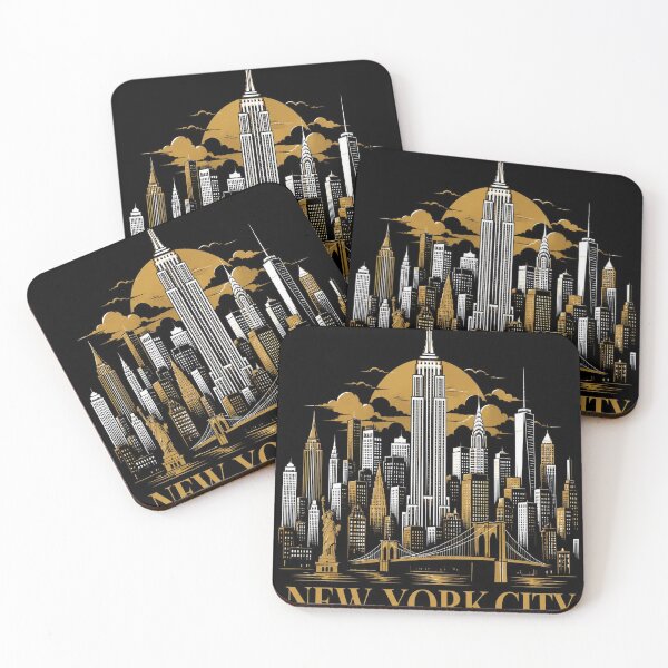 Item preview, New York City Skyline T-Shirt – Epic Dark NYC Gift designed and sold by SunnyDesign82.