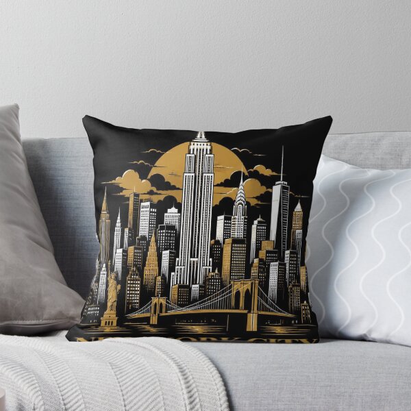 Item preview, New York City Skyline T-Shirt – Epic Dark NYC Gift designed and sold by SunnyDesign82.