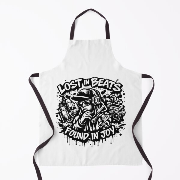 Item preview, LOST IN BEATS — Monochrome Street Art Music Vibes designed and sold by Cabrasco.