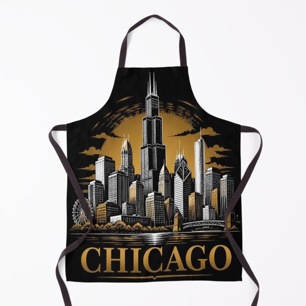 Item preview, Chicago Skyline T-Shirt – Epic Dark Chicago Gift designed and sold by SunnyDesign82.
