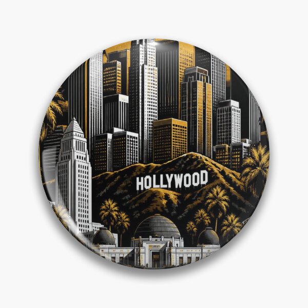 Item preview, Los Angeles Skyline T-Shirt – Epic Dark LA Gift designed and sold by SunnyDesign82.