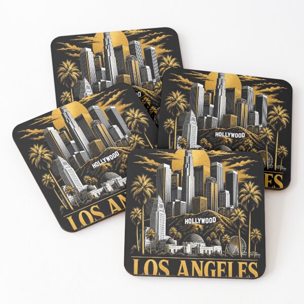 Item preview, Los Angeles Skyline T-Shirt – Epic Dark LA Gift designed and sold by SunnyDesign82.