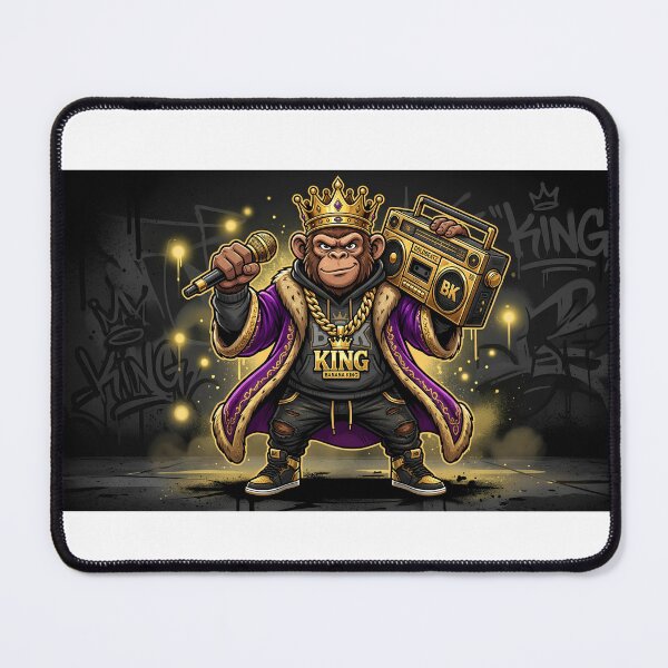 Item preview, King Monkey Hip Hop Streetwear Royal Funny Animal Art designed and sold by Presshue.