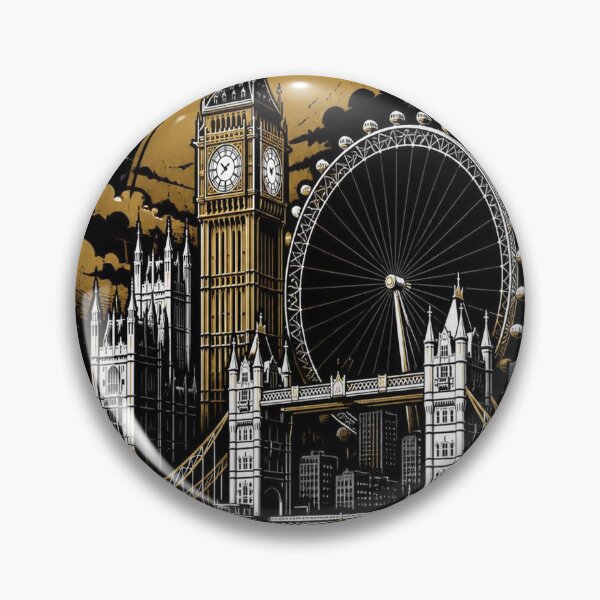 Item preview, London Skyline T-Shirt – Epic Dark London Gift designed and sold by SunnyDesign82.