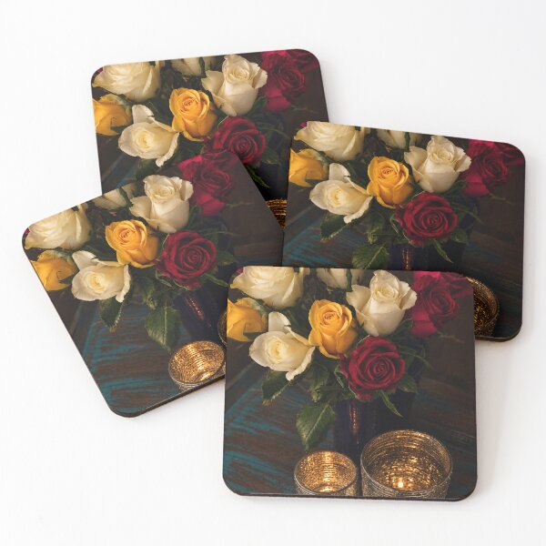 Item preview, Romantic Roses Candlelight Still Life designed and sold by Kimberly Palmer.