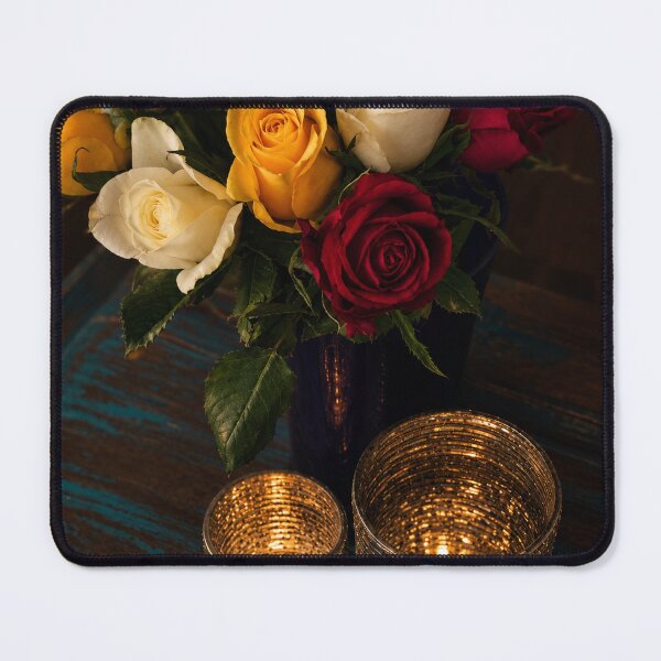 Item preview, Romantic Roses Candlelight Still Life designed and sold by Kimberly Palmer.