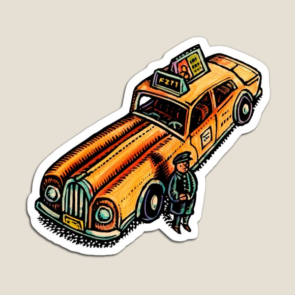 Item preview, taxi cab in form of stretch limousine with driver designed and sold by LisaHaney.