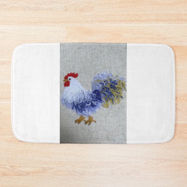 Item preview, Hand embroidered rooster-original designed and sold by Alsa-handembroidery.