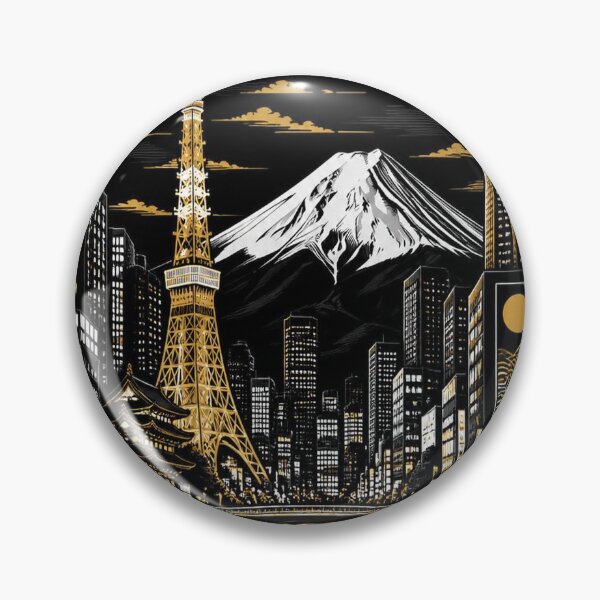 Item preview, Tokyo Skyline T-Shirt – Epic Dark Tokyo Gift designed and sold by SunnyDesign82.