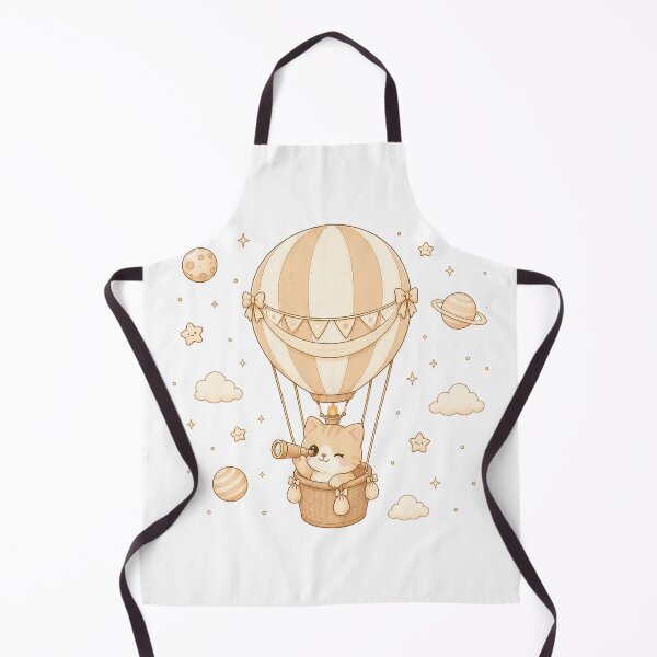 Item preview, Cozy Kawaii Space Cat Hot Air Balloon designed and sold by Seculinator.