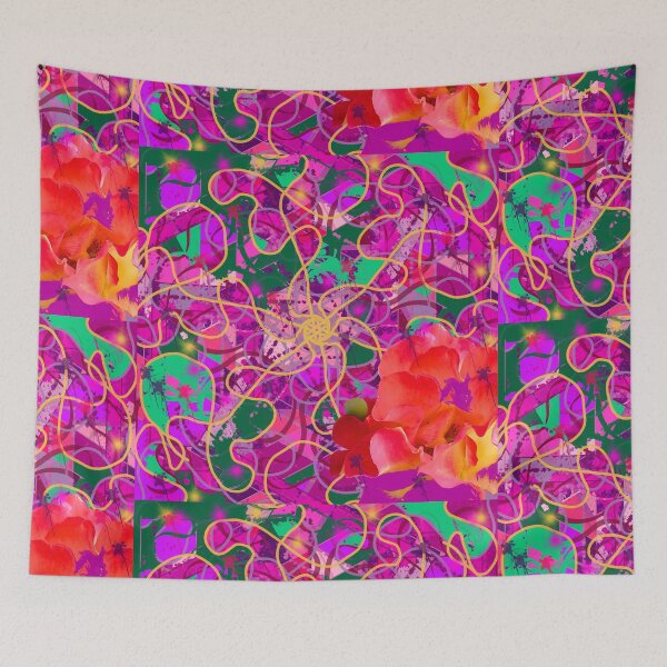 Item preview, Roses Splatter Paint Abstract Digital Art designed and sold by RAHKELROYSUM.