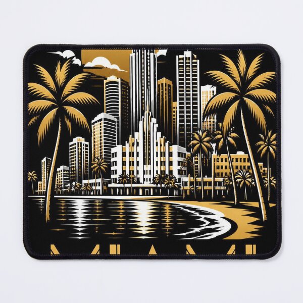 Item preview, Miami Skyline T-Shirt – Epic Dark Miami Gift designed and sold by SunnyDesign82.