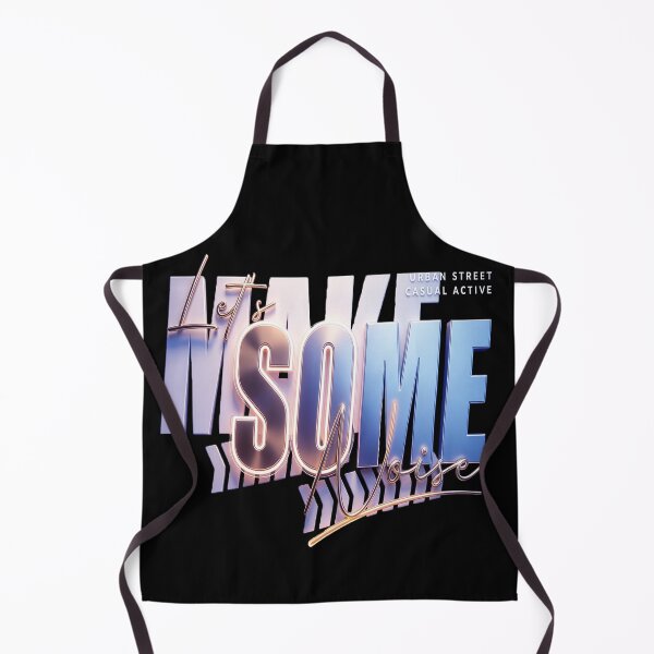 Item preview, Realistic 3D Chrome Gold Editable Text Effect Let’s Make Some Noise For Logo And Merch designed and sold by ARTCREATESHOP.