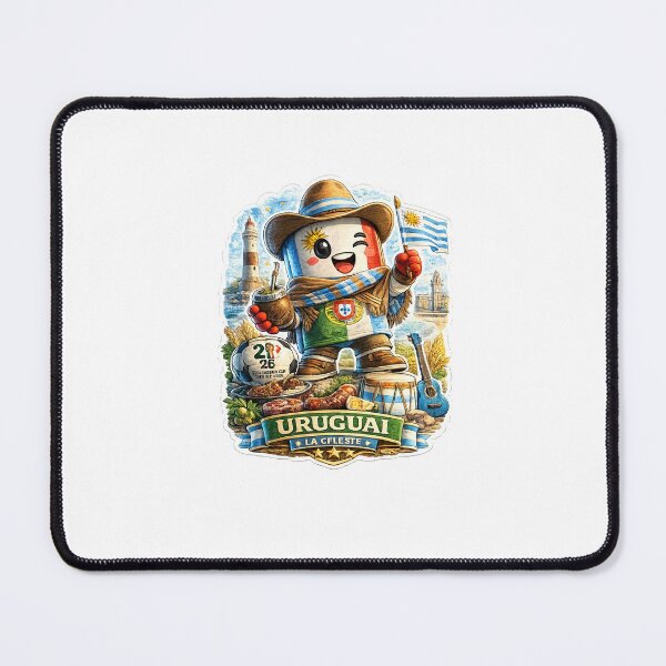 Item preview, Uruguay Soccer Fan Sticker | La Celeste Football Supporter Mascot designed and sold by Julianto Tri Rizki.