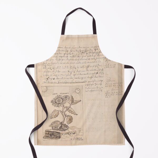 Item preview, Vintage Sunflower Voynich Manuscript Botanical book cover designed and sold by TeeARTHY.