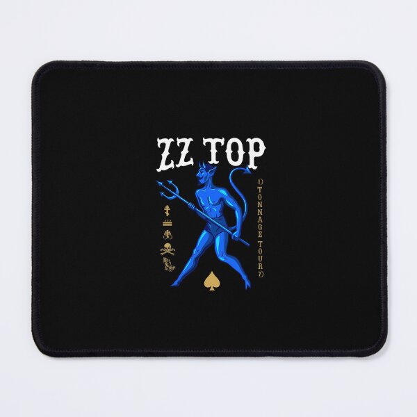 Item preview, Zz Top Tonnage Tour Blue Devil Pitchfork Graphic designed and sold by HeinzanoRoder.