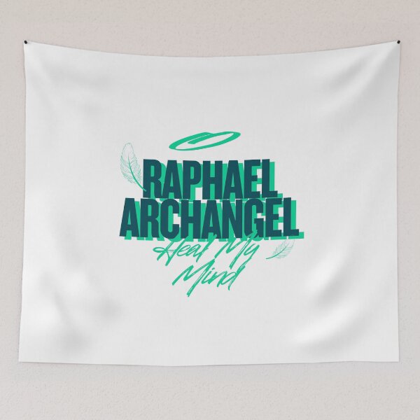 Item preview, Rafael Arcangel Healer Green Typography designed and sold by MapachardoStoreRB.