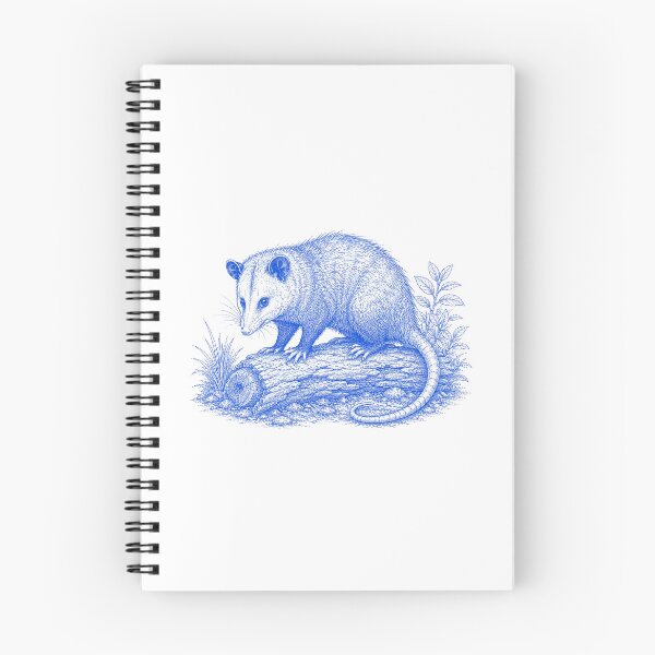 Item preview, Vintage Blue Possum Illustration designed and sold by BrandyandBeyond.