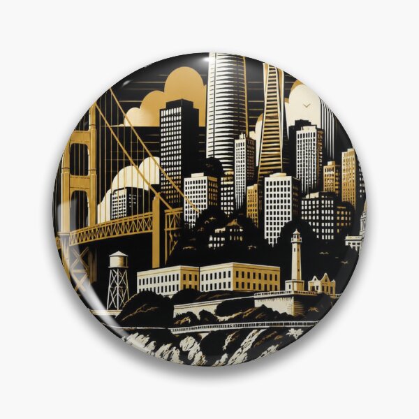 Item preview, San Francisco Skyline T-Shirt – Epic Dark SF Gift designed and sold by SunnyDesign82.