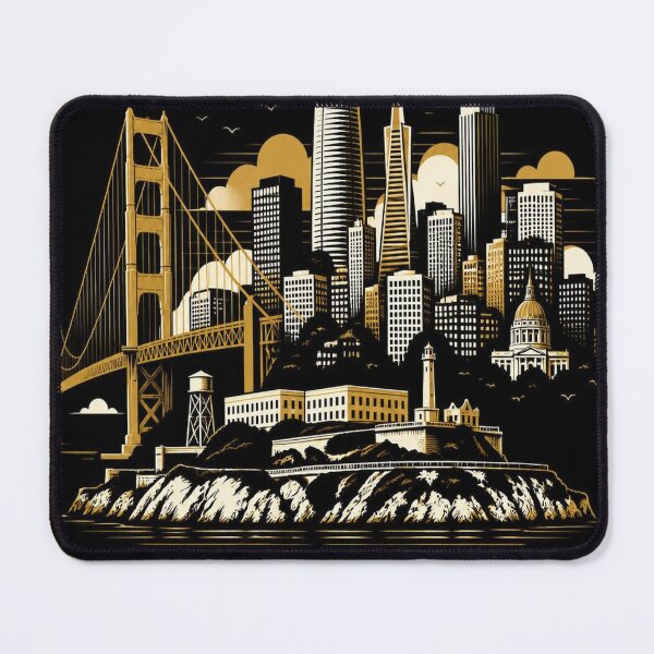 Item preview, San Francisco Skyline T-Shirt – Epic Dark SF Gift designed and sold by SunnyDesign82.