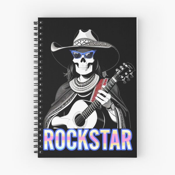 Artikelvorschau, Rockstar-Skelettgitarre Vintage-Musikkunst entworfen und verkauft von StyleBloomes.