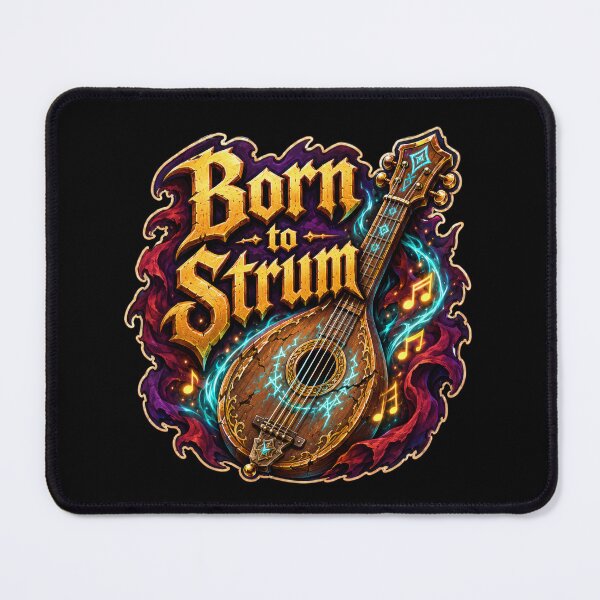 Item preview, Born To Strum Fantasy Bard Music  designed and sold by Sketchlegacy.