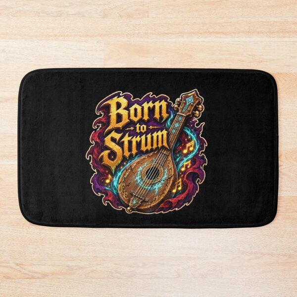 Item preview, Born To Strum Fantasy Bard Music  designed and sold by Sketchlegacy.