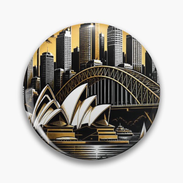 Item preview, Sydney Skyline T-Shirt – Epic Dark Sydney Gift designed and sold by SunnyDesign82.