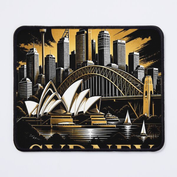 Item preview, Sydney Skyline T-Shirt – Epic Dark Sydney Gift designed and sold by SunnyDesign82.