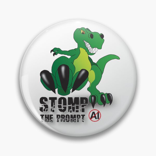 Item preview, Stomp the Prompt No AI designed and sold by Yellow Bird Studios.