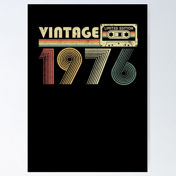 Item preview, Vintage 1976 50th Birthday Limited Edition With Retro Cassette Gift designed and sold by FernaRoje.