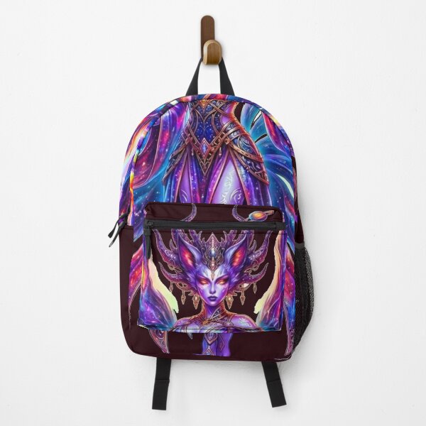 Item preview, Cosmic Nine Tailed Fox Goddess Neon Art designed and sold by ChaEmm_Studio.