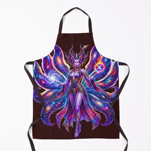 Item preview, Cosmic Nine Tailed Fox Goddess Neon Art designed and sold by ChaEmm_Studio.