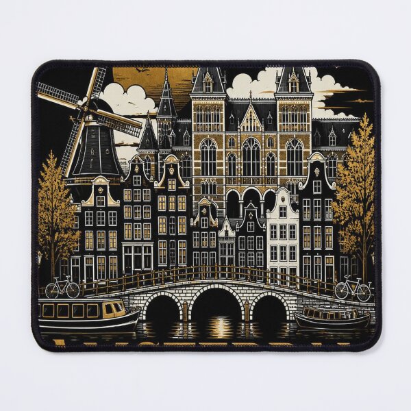 Item preview, Amsterdam Skyline T-Shirt – Epic Dark Amsterdam Gift designed and sold by SunnyDesign82.