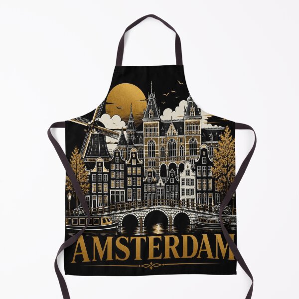 Item preview, Amsterdam Skyline T-Shirt – Epic Dark Amsterdam Gift designed and sold by SunnyDesign82.