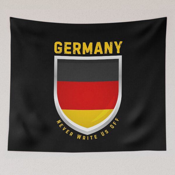 Item preview, Germany Never Write Us Off German Football Heritage World Cup Fans designed and sold by PerfectMatch.