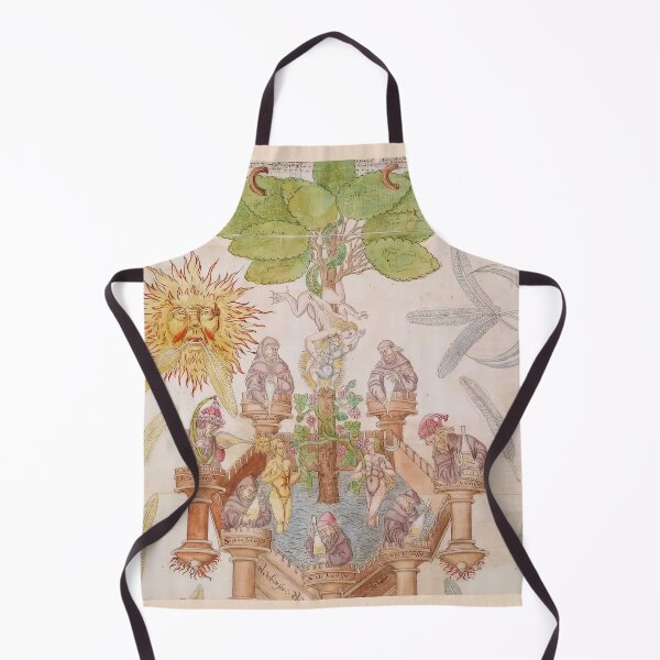 Item preview, Surreal Medieval Alchemy Diagram | Voynich Manuscript book cover designed and sold by TeeARTHY.