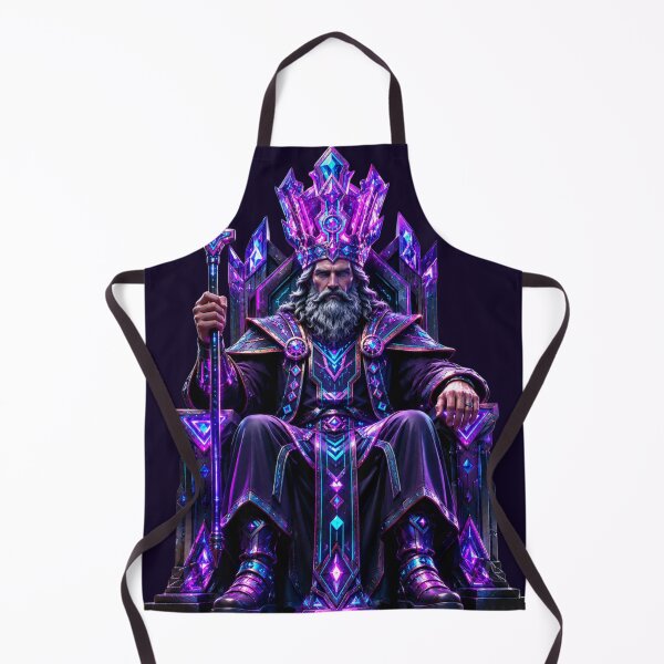 Item preview, Neon Retro Emperor Geometric Crown Tarot designed and sold by MarVan-Prints.