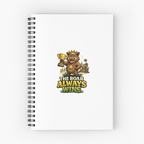 Item preview, The Boar Always Wins Funny Hunting Wild Boar Design designed and sold by C6S5M.
