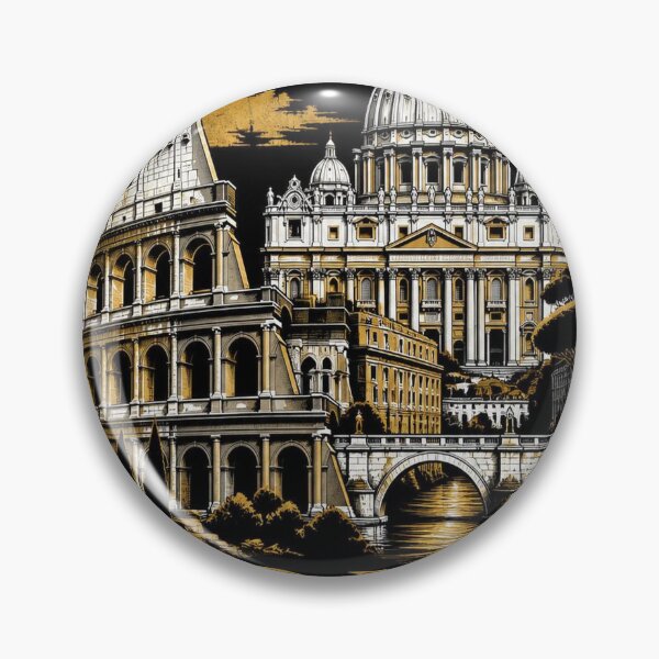 Item preview, Rome Skyline T-Shirt – Epic Dark Rome Gift designed and sold by SunnyDesign82.