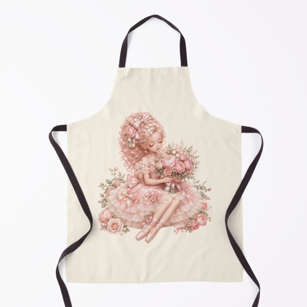 Item preview, Coquette Ballet Girl with Pink Peony Bouquet | Romantic Ballerina Princess | Elegant Floral Balletcore Art designed and sold by looplandger.